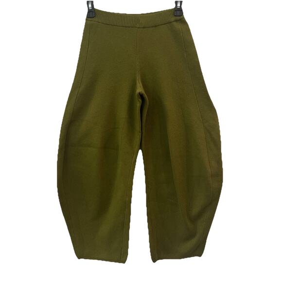 Daily Practice Anthropologie Racing Barrel Leg Cropped Cozy Sweatpants Xxs NEW - Picture 1 of 9